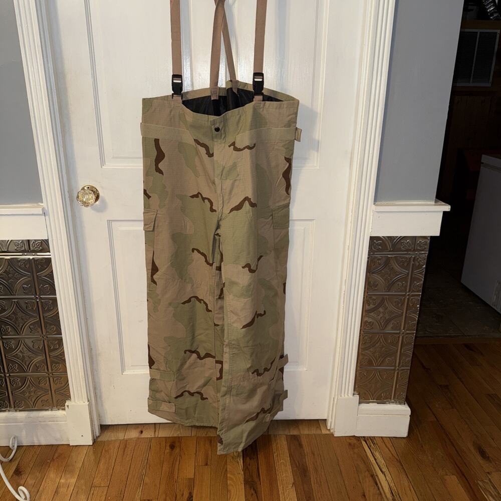 US Military Chemical Protective Pants Large Regular Desert 3 Color Camo 🔥